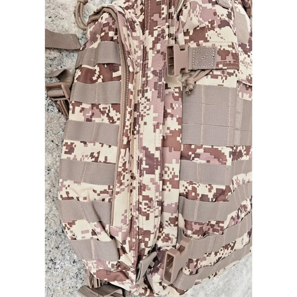 HIGHLAND TACTICAL Ballistic Backpack MOLLE Gear Bag Desert Digi Camo Military